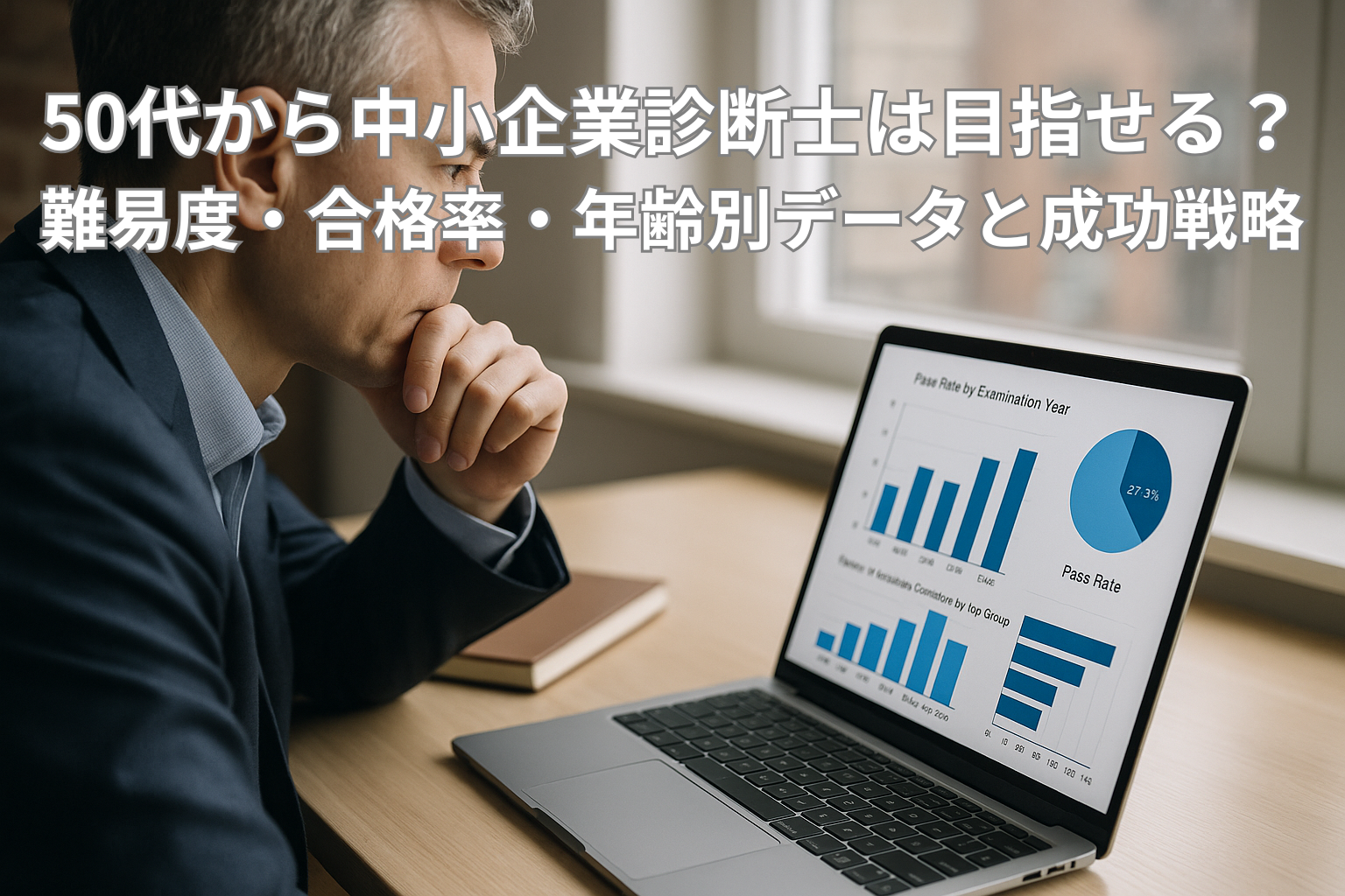 50代から中小企業診断士は目指せる？難易度・合格率・年齢別データと成功戦略