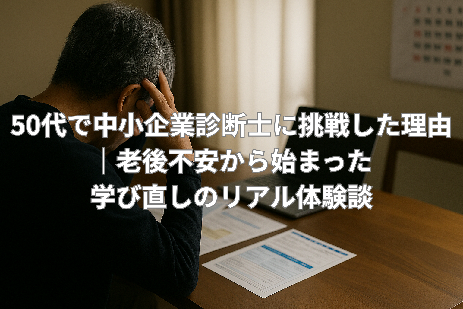 50代で中小企業診断士に挑戦した理由｜老後不安から始まった学び直しのリアル体験談