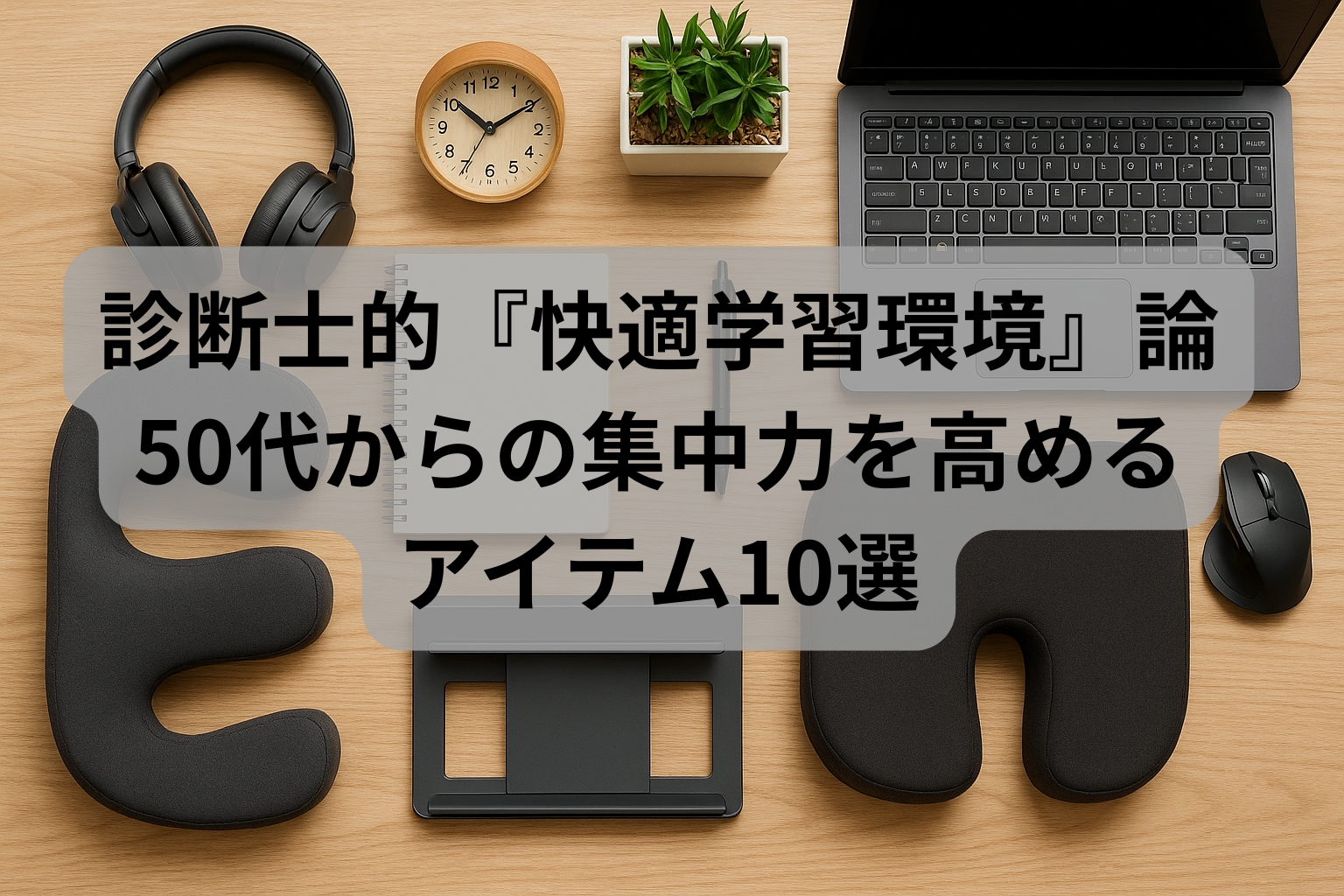 診断士的『快適学習環境』論｜50代からの集中力を高めるアイテム10選