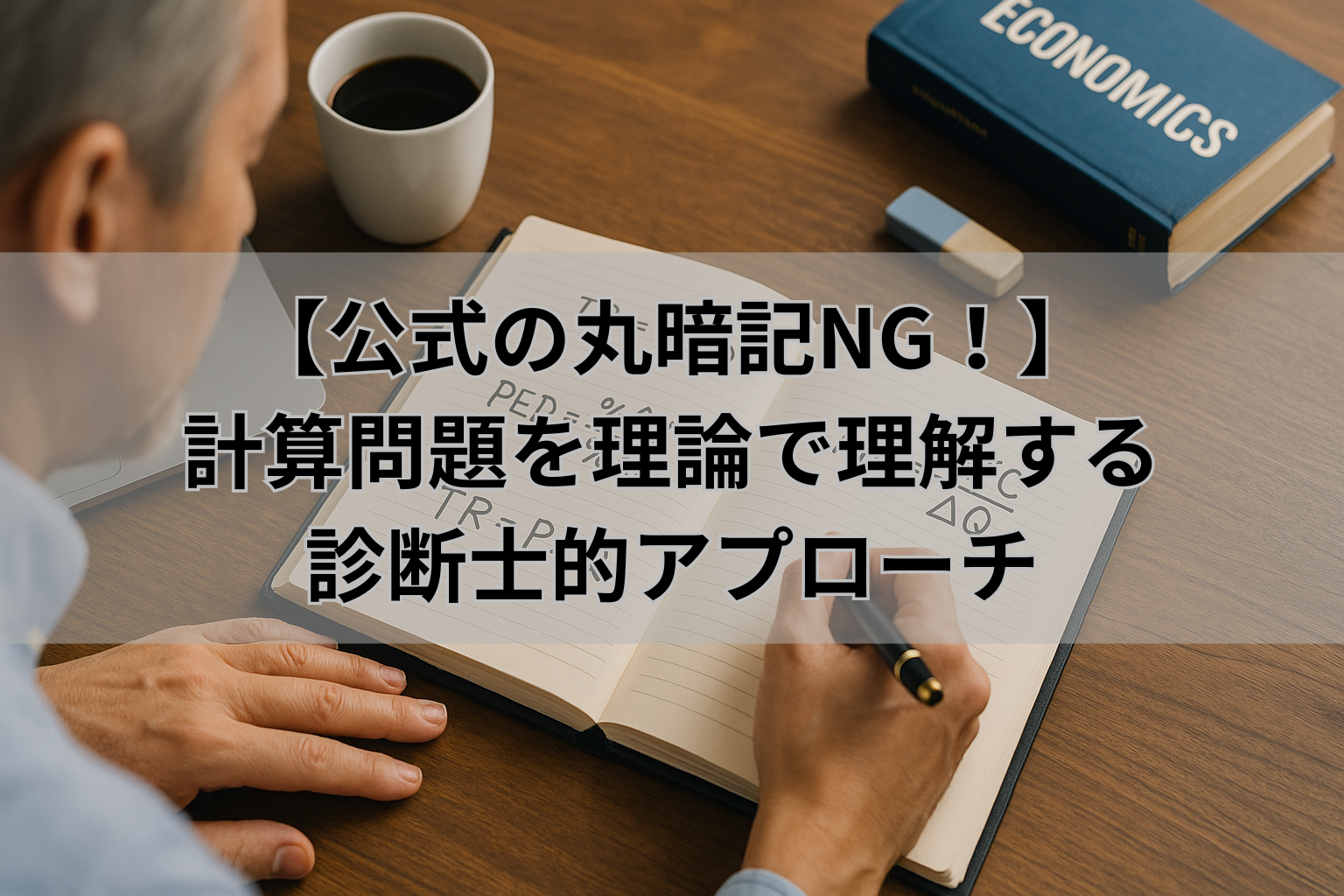 【公式の丸暗記NG！】 計算問題を理論で理解する 診断士的アプローチ