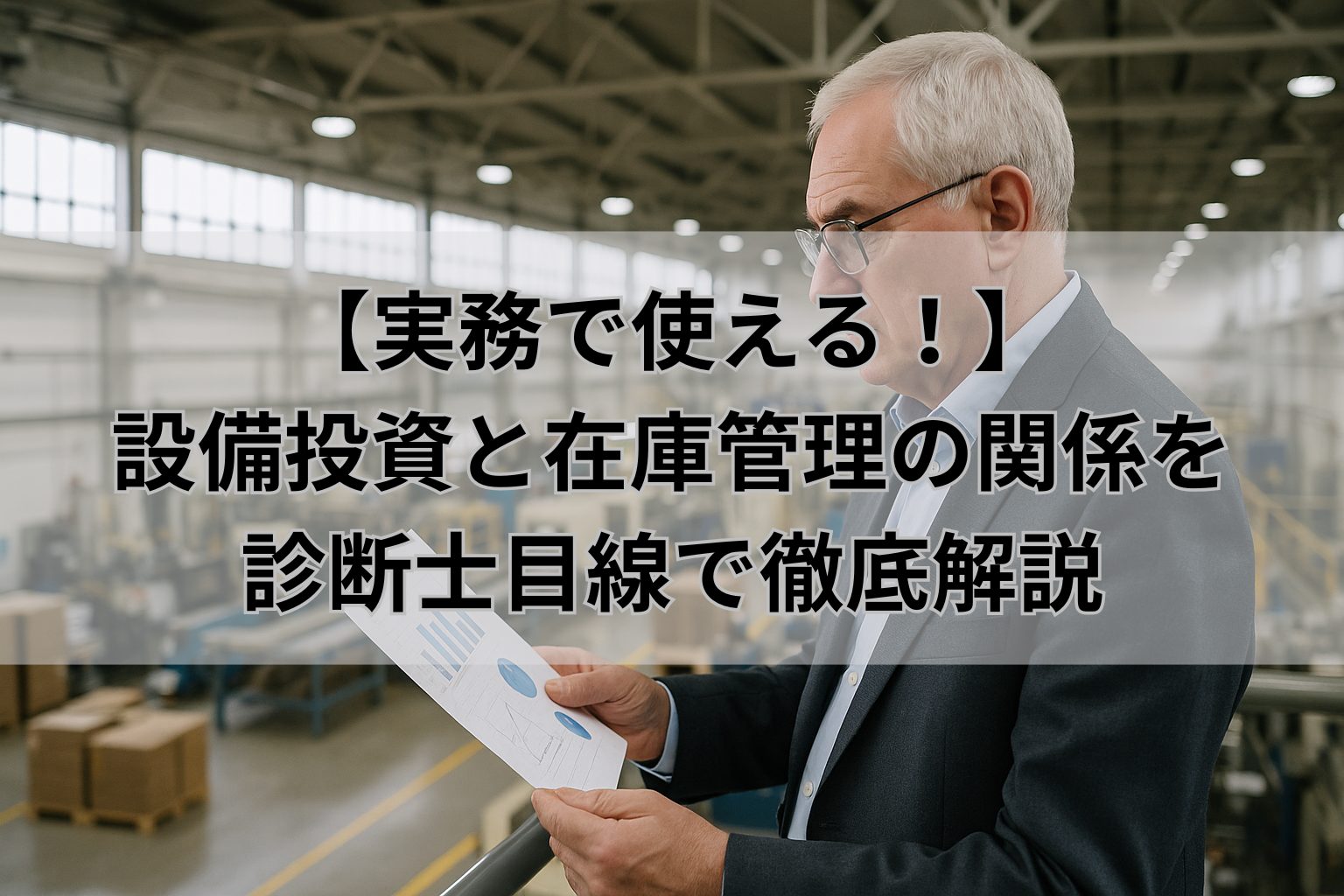 【実務で使える！】 設備投資と在庫管理の関係を 診断士目線で徹底解説
