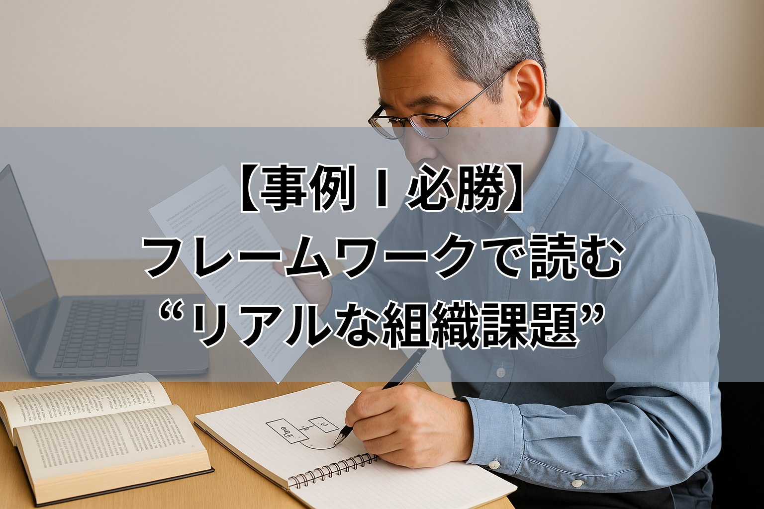 【事例Ⅰ必勝】 フレームワークで読む “リアルな組織課題”