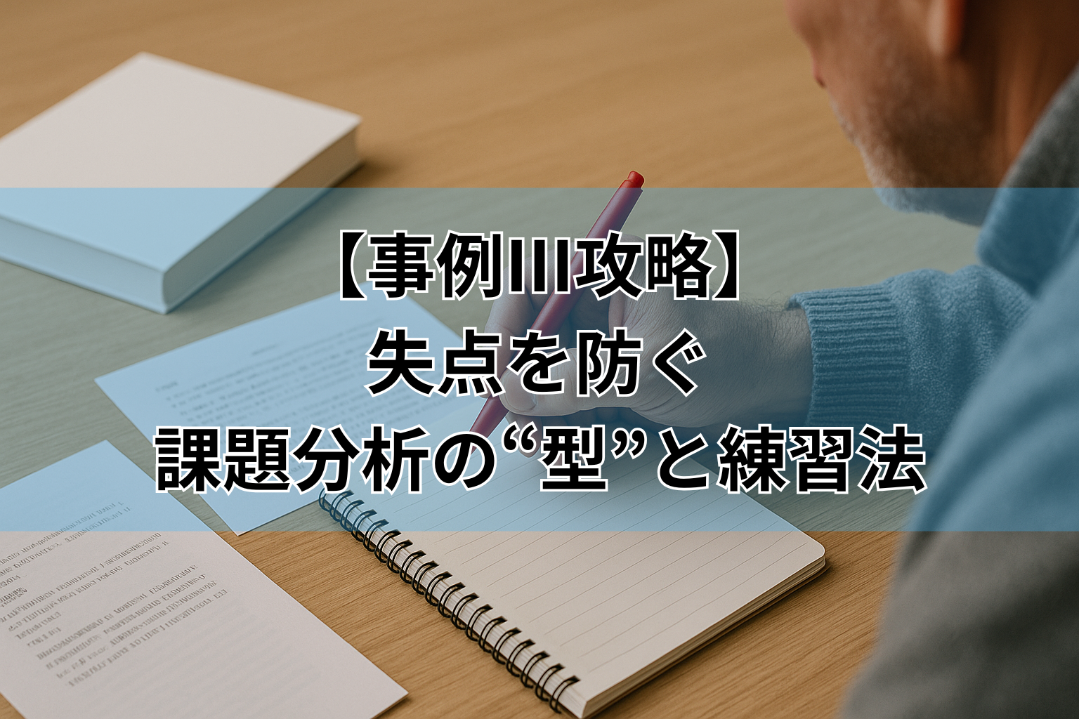 【事例Ⅲ攻略】 失点を防ぐ 課題分析の“型”と練習法
