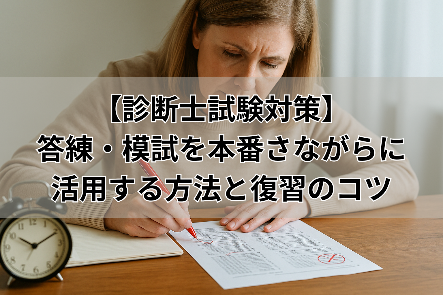 【診断士試験対策】 答練・模試を本番さながらに 活用する方法と復習のコツ