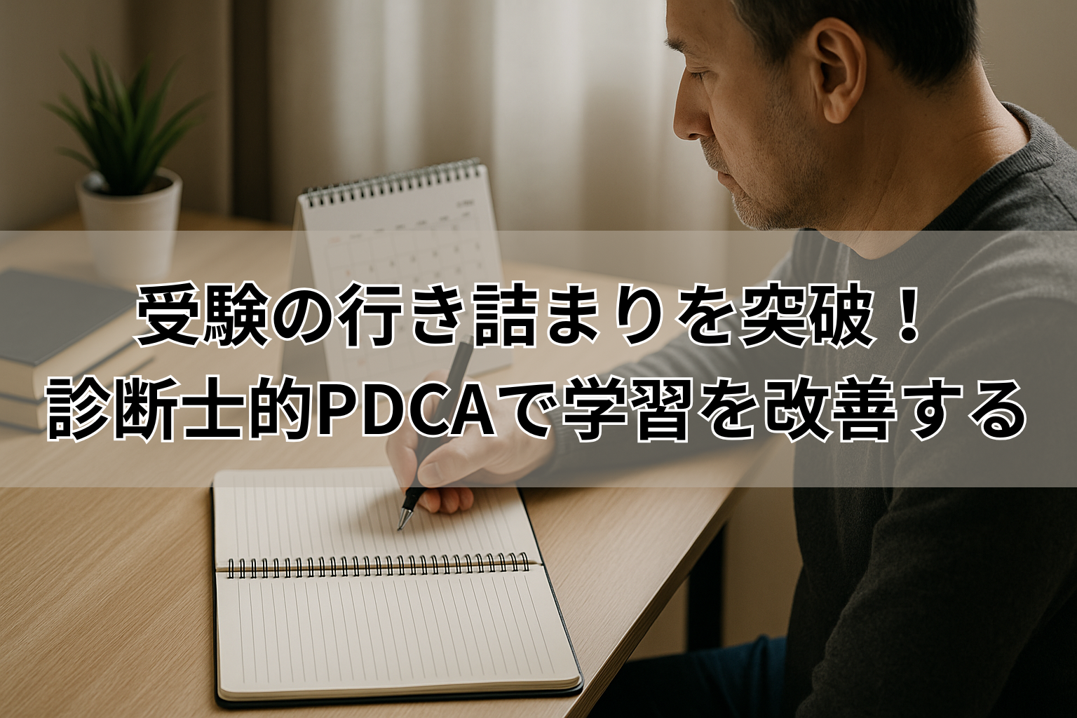 受験の行き詰まりを突破！ 診断士的PDCAで学習を改善する
