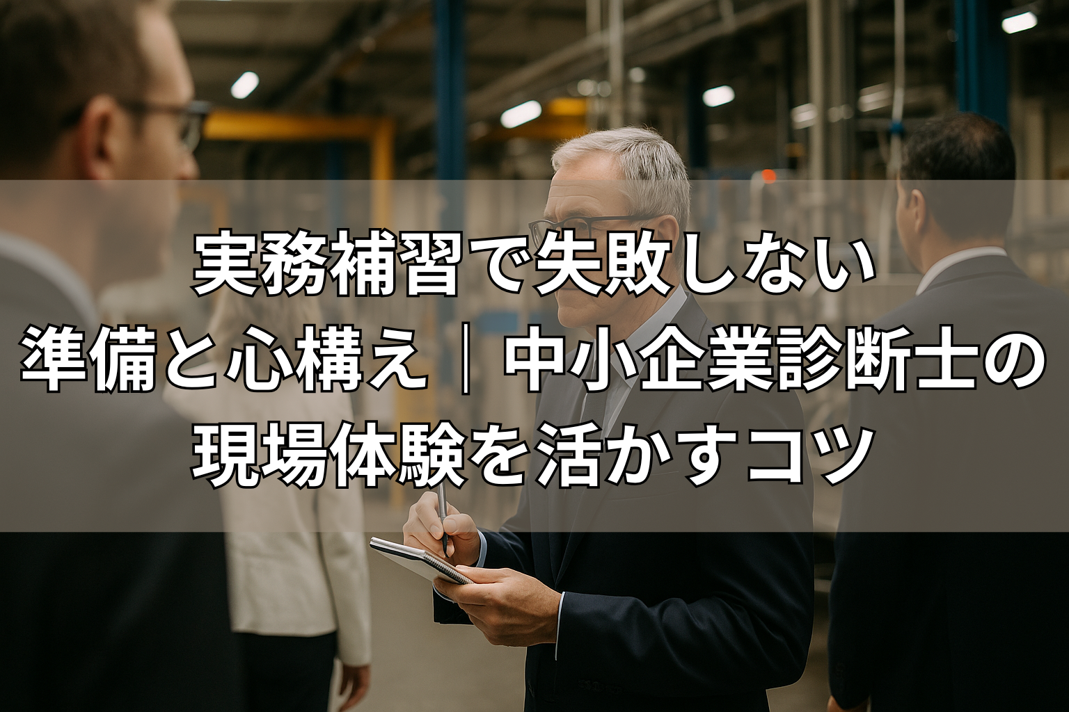 実務補習で失敗しない 準備と心構え｜中小企業診断士の現場体験を活かすコツ