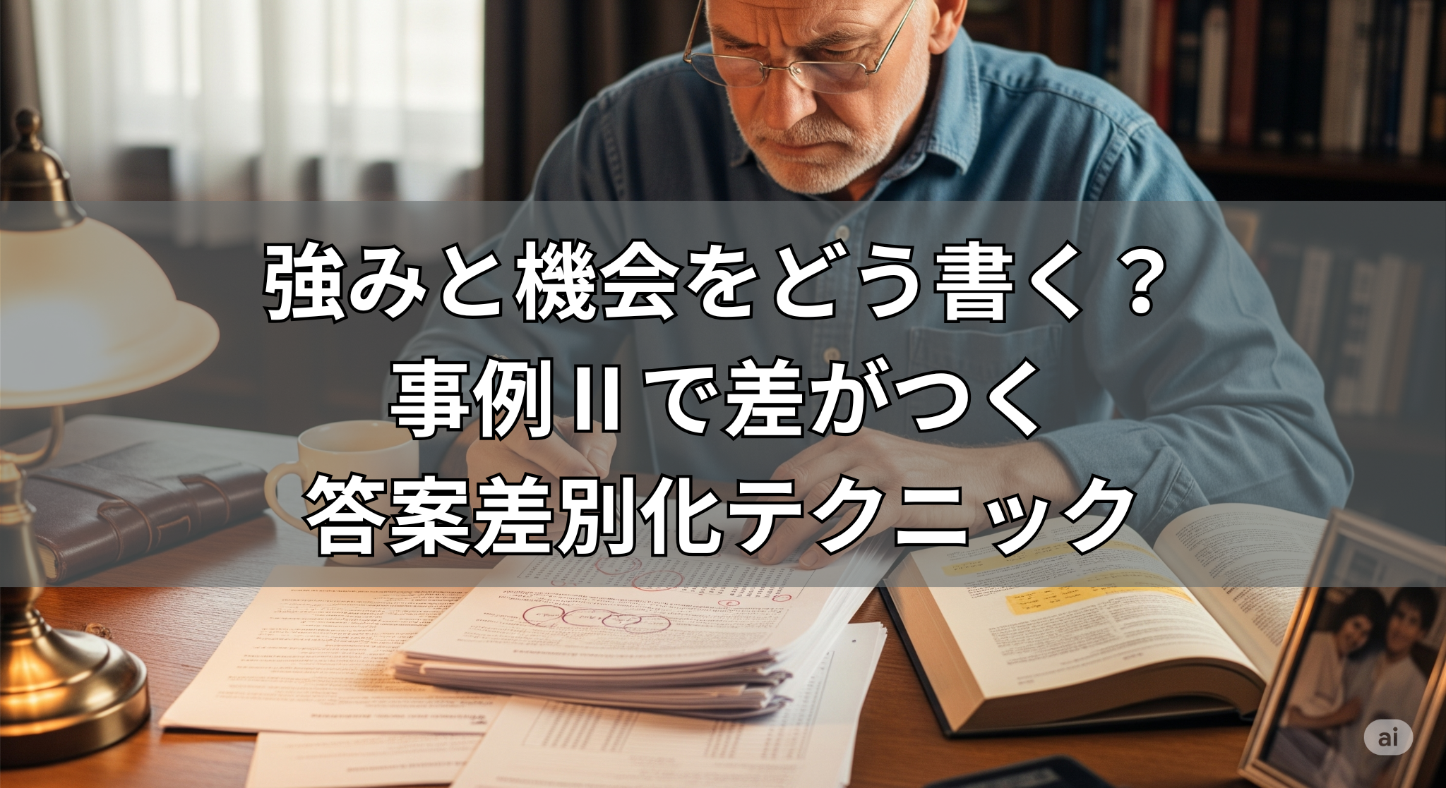 強みと機会をどう書く？事例Ⅱで差がつく答案差別化テクニック