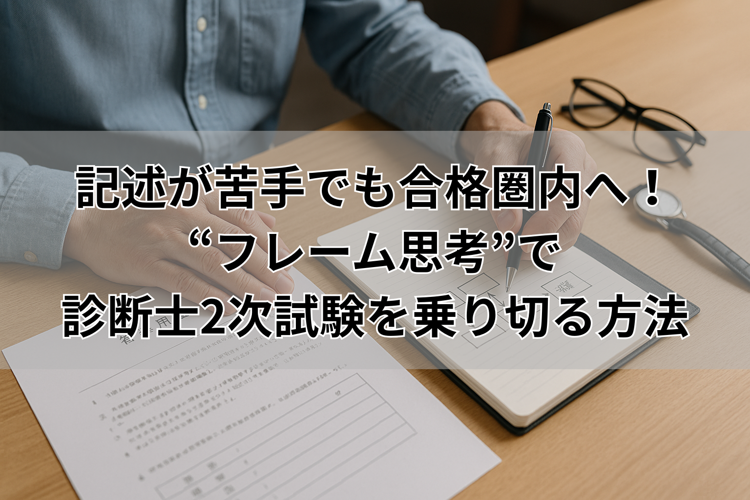 記述が苦手でも合格圏内へ！ “フレーム思考”で 診断士2次試験を乗り切る方法